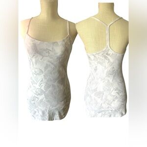 lululemon athletica White Abstract Tank Top- Sz-6